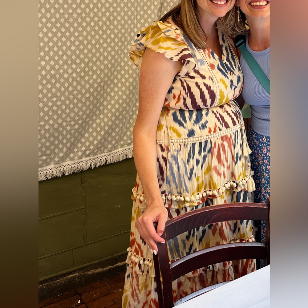 Colorful Patterned Women's Dress - Picture 5 of 6